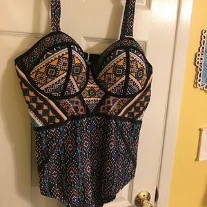 Swimsuit for all colorful one piece swimsuit